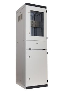 Szafa przemysłowa na komputer 19" z półką na klawiaturę i mysz  42U 600x800  WR  IP54 Pyłoszczelna RAL 7035 WR19-42U-68-CPU