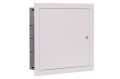 Rozdzielnica modułowa 3x12 podtynkowa 36 modułów IP31 415x415x127 Biała z zamkiem RPSM 36 Z 2X18 przód od boku 2.jpg