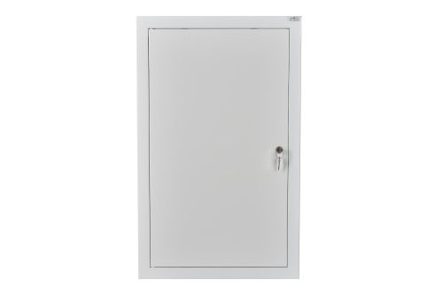 Rozdzielnica modułowa 4x18 podtynkowa 72 moduły IP31 415x715x127 Biała z zamkiem RPSM 72 Z 4X18 przód.jpg