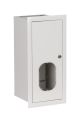 Szafka licznikowa podtynkowa 1-licznikowa 1-fazowy 6 modułów IP31 180x430x180 Biała z zamkiem i szybą RL 1F 6 ZSZ przód od boku.jpg