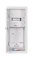Szafka licznikowa podtynkowa 1-licznikowa 1-fazowy 6 modułów IP31 180x430x180 Biała z zamkiem i szybą RL 1F 6 ZSZ przód z otwartymi drzwiami z wyposażeniem.jpg