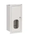 Szafka licznikowa podtynkowa 1-licznikowa 1-fazowy elektroniczny 6 modułów IP31 180x430x120 Biała z zamkiem i szybą RL 1F 6E ZSZ