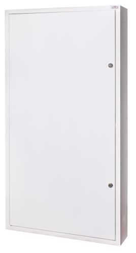 Rozdzielnica modułowa natynkowa 144 moduły IP31 550x1055x130 Biała z zamkiem NRPSM 144 6X24 Z przód