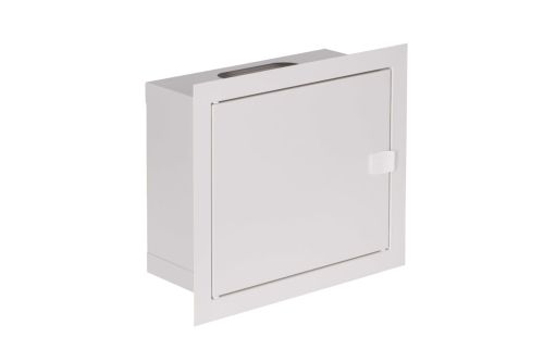 Rozdzielnica elektryczna modułowa 1x6 IP31 270x225x120 Biały z zatrzaskiem RP 6 przód od boku.jpg