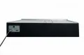 Podnośnik do monitora o maksymalnej przekątnej ekranu 32" INOX - M-5 Eco  INX spód obudowy, widoczne złącza w tym hdmi zasilanie i rj45