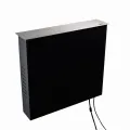 Podnośnik do monitora o maksymalnej przekątnej ekranu 32" INOX - M-5 Eco  INX tył obudowy, winda schowana