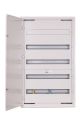 ROZDZIELNICA MODUŁOWA NATYNKOWA 120 MODUŁÓW IP30 550X905X132 BIAŁA Z ZAMKIEM NRPSM 120 5X24 Z (2) przód otwarte drzwi