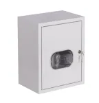 Szafka licznikowa natynkowa 1-licznikowa 1-fazowy 12 modułów IP31 310x395x220 Biała z szybą i zamkiem NRL 1F 12 ZSZ