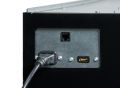 Podnośnik do monitora o maksymalnej przekątnej ekranu 32" INOX - M-5 Eco  INX  zbliżenie na złącza podnośnika