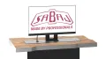 Podnośnik do monitora o maksymalnej przekątnej ekranu 32" INOX - M-5 Eco  INX 3d monitor z logiem sabaj