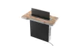 Podnośnik do monitora o maksymalnej przekątnej ekranu 32" INOX - M-5 Eco  INX model 3d, monitor w połowie schowany