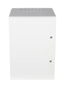 Szafa wisząca rack 19″ dwuczęściowa 18U 600x400 IP54 Ściany boczne pełne Drzwi pełne Zewnętrzna RAL 7035 szara SWKD19-18U-40-DP-Z