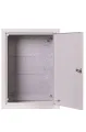 Obudowa Sterownicza 300x400x210mm IP31 Szara z płytą montażową NR 342 otwarte drzwi