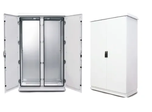 szafa aluminiowa zewnętrzna z drzwiami podwójnymi Sabaj Streetbox RAL 7035.webp