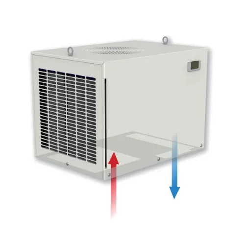 Klimatyzator dachowy do szaf sterowniczych i RACK Montaż na dachu Moc chłodnicza 2000W Wewnętrzny RS-KLMD-2000-W
