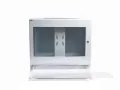 Wisząca obudowa przemysłowa pyłoszczelna na komputer PC IP65 Monitor do 32 60 kg nośności WOPC-32 otwarta szuflada na klawiaturę i mysz (1).webp