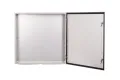 Obudowa hermetyczna IP65 800x800x300mm Stal Nierdzewna malowana na szaro z płytą montażową RH-883-SS-7035 Szafa Sterownicza  drzwi otwarte