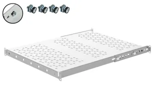 Półka rackowa 19 1U/400 +200mm do szafy serwerowej na serwery, ups do 80kg