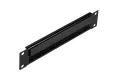 Panel z przepustem szczotkowym do szaf rack 10 1U RAL 7035 czarna 10-0008S Maskownica.webp