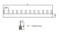 Rysunek techinczny szyna zaciskowa trójtorowa 3f-200p.webp