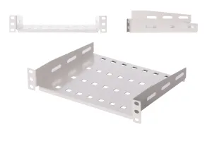 Półka stała do szaf rack 10" 1U Głębokość 150 mm SZARA 10-0016S