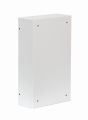 Rozdzielnica modułowa natynkowa 36 modułów IP31 310x520x130 Biała z szybą i zamkiem NRP 36 ZSZ tył rozdzielnicy