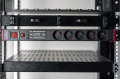 Listwa zasilająca antyprzepięciowa 5 gniazd 1,8m z bezpiecznikiem 360 uniwersalna rack 19" 19-TVLA gif obrót w szafie rack 19"