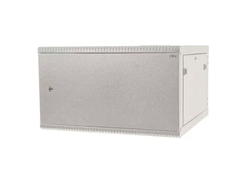 Szafa wisząca rack 19 6U 600x600 IP20 Ściany boczne otwierane  RAL 7035 szary przód blacha stalowa DC01.webp