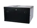 Szafa wisząca rack 19 6Ux600x400 IP20 Ściany boczne otwierane  RAL 9005 czarny.webp