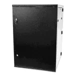 Szafa wisząca 19" 12U/600mm drzwi pełne otwierane boki RAL 9005 BOCK-019-120-600-DP-C