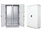 Szafa rack Zewnętrzna 2x24U 1200x800 IP65 Drzwi podwójne StreetBox Dwu-płaszczowa RAL 7035 STRBX-12812-2x24U