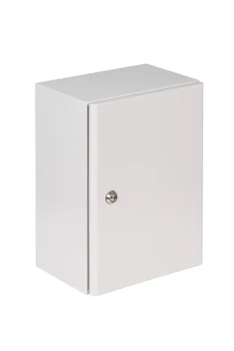 Obudowa hermetyczna IP65 300x400x210 skrzynka elektryczna natynkowa RH342 drzwi przednie zamknięte.webp