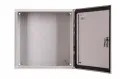 Obudowa hermetyczna IP65 metalowa 400x400x210 skrzynka elektryczna RH442 otwarte drzwi skrzynki.webp