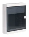 Szafka multimedialna natynkowa 20 gniazd keystone IP33 310x360x105 Biała MultiAlfa 360, widok pod kątem