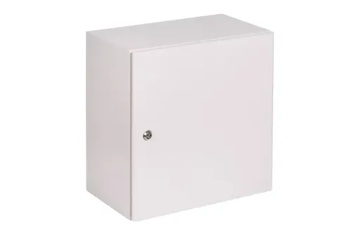 Obudowa hermetyczna IP65 Stal nierdzewna malowana na szaro RAL7035 Sabaj przód i bok.webp