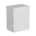 Szafka licznikowa natynkowa 1-licznikowa 1-fazowy 12 modułów IP31 310x395x220 Biała z zamkiem NRL 1F 12 Z tył skrzynki