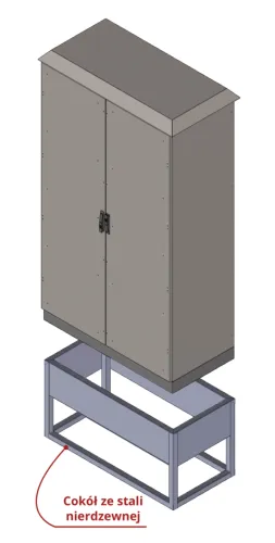 Cokół ze stali nierdzewnej do Streetbox.webp