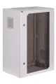 Szafa rack wisząca 19" 18U 600x400 IP54 Wewnętrzna RAL 7035 SWK19-18U-40-DS-W przód