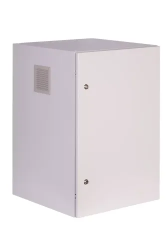 Szafa rack wisząca 19" 22U 600x600 IP54 Wewnętrzna Szary SWK19-22U-60-DP-W przód