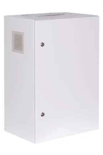 Szafa rack wisząca 19" 18U 600x400 IP54 Wewnętrzna Szary SWK19-18U-60-DP-W przód