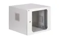Szafa rack zewnętrzna 19 9U 600x400 wisząca IP54 Szara SWK19-9U-40-DS-Z przód.webp