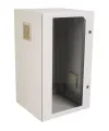 Szafa rack zewnętrzna 19 18U 600x600 wisząca IP54 SzaraSWK19-18U-60-DS-Z przód.webp