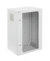 Szafa rack zewnętrzna 19 18U 600x400 wisząca IP54 Szara SWK19-18U-40-DS-Z przód.webp