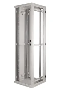 Szafa serwerowa rack 19" 42U 800x800 IP30 Nośność 600kg Beta light DRZWI Z SZYBĄ SZARA BETAL-42U-88-S-DS