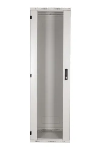 Szafa rack stojąca 42U Beta Light drzwi z szybą hartowaną Spawana Sabaj System przód szafy.webp