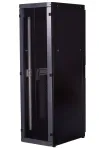 Szafa rack stojąca 19" 45U 1290mm max. 1500kg Metalowa Czarna Serwerowa ACE