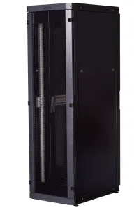 Szafa rack stojąca 19" 45U 1290mm max. 1500kg Metalowa Czarna Serwerowa ACE