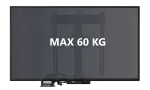Podnośnik elektryczny do telewizora K-1 Eco Winda wysuwana Czarny UE WINDA TV 60 kg max waga