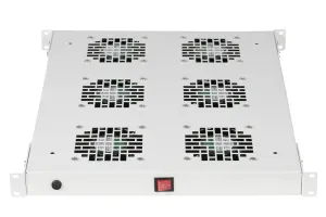 Panel Wentylacyjny do szaf rack 19" 6 wentylatorów z Kablem i Termostatem 19-0073S