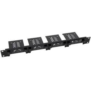Panel rack 19" 1U na 4x Raspberry Pi (3B/3B+/4B/5)